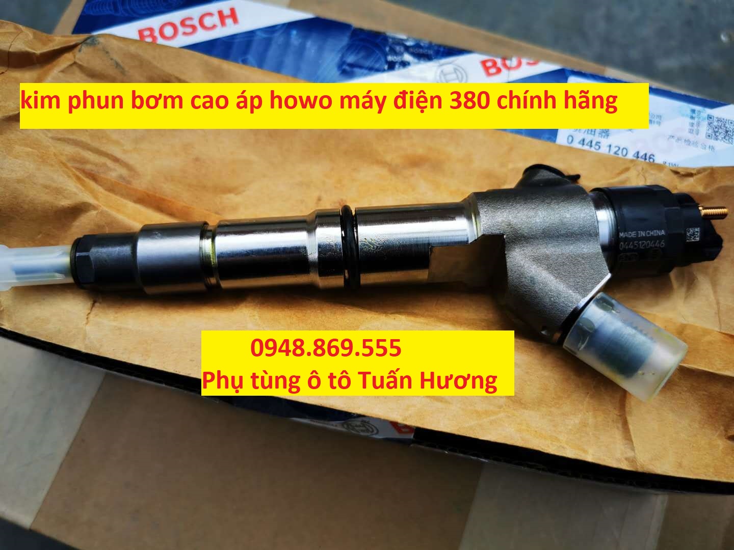HOWO Diesel Engine D10 38 Fuel Injector VG1034080002 Bosch Injector 0445120357 kim phun howo may dien